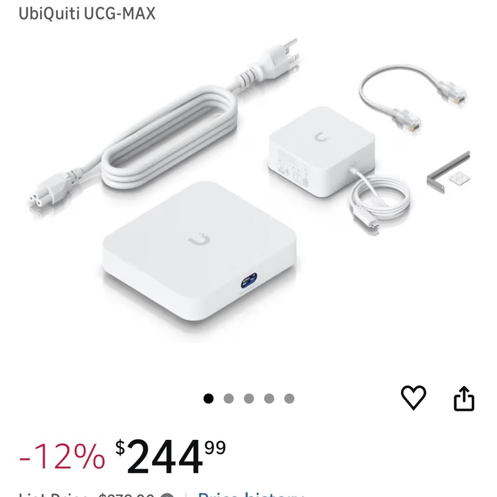 Ubiquiti UCG-MAX White Network Hub